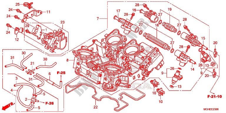 THROTTLE BODY для Honda CROSSTOURER 1200 ABS 2014