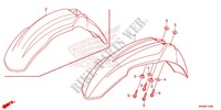 FRONT FENDER для Honda XR 125 L Electric start + Kick start 2012