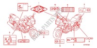 CAUTION LABEL  для Honda CB 1300 ABS, TETE DE FOURCHE 2012