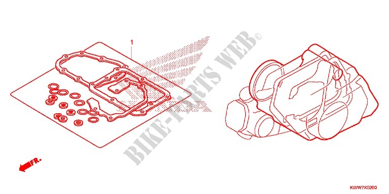 GASKET KIT для Honda WAVE 110 disque frein avant 2012