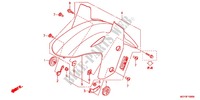 FRONT FENDER для Honda CROSSRUNNER 800 GRISE 2012