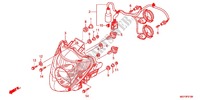 HEADLIGHT для Honda CROSSRUNNER 800 GRISE 2012