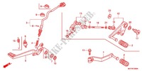 MAIN STAND   BRAKE PEDAL для Honda CROSSRUNNER 800 GRISE 2012