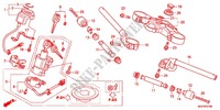 HANDLEBAR   TRIPLE CLAMP   STEERING STEM (CBR1000RRC/D/RAC/D) для Honda CBR 1000 RR ABS BLACK 2012