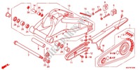 SWINGARM   CHAIN CASE для Honda CBR 1000 RR ABS BLACK 2012