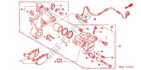 REAR BRAKE CALIPER для Honda CB 1300 ABS, TETE DE FOURCHE 2005