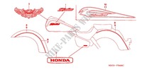 STICKERS для Honda SHADOW VT 750 Hamamatsu factory 2004