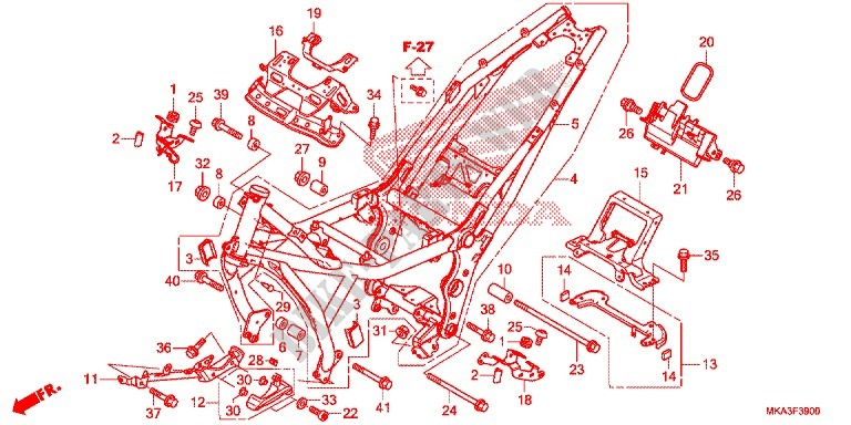 FRAME для Honda NC 750 X ABS DCT 2016