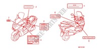 CAUTION LABEL (FJS400D9/FJS400A) (1) для Honda SILVER WING 400 ABS 2012