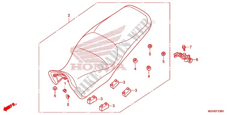 SINGLE SEAT (2) для Honda CROSSTOURER 1200 L 2016