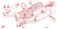EXHAUST MUFFLER (2) для Honda FOURTRAX 500 FOREMAN 4X4 Electric Shift, Power Steering 2009