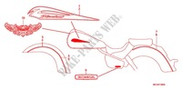 EMBLEM/STRIPE  для Honda SHADOW VT 750 ABS TWO TONE 2009