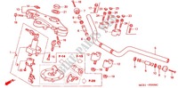 HANDLEBAR   TRIPLE CLAMP   STEERING STEM (CB400SFX/Y/1) для Honda CB 400 SUPER FOUR SOLID COLOR 1999