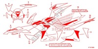 STICKERS (CBR125RW'07,'08,'09,'10) для Honda CBR 125 2007