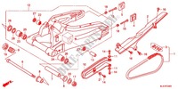 SWINGARM   CHAIN CASE для Honda CBR 600 RR HRC TRICOLOR 2013