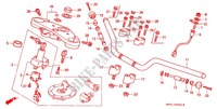HANDLEBAR   TRIPLE CLAMP   STEERING STEM (F2R/F2S/F2T/F2V/F3T/F3V) для Honda CB 400 SUPER FOUR RED 1994