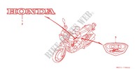 STICKERS для Honda CB 400 FOUR With Speed warning light 1997