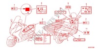 CAUTION LABEL (1) для Honda S WING 125 ABS 3E 2012