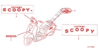 STICKERS (1) для Honda 50 CREA SCOOPY i 2002