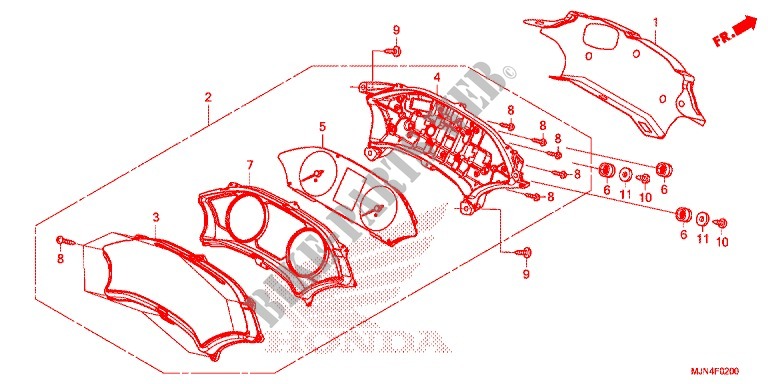 METER для Honda CTX 1300 2014