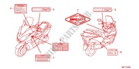 CAUTION LABEL (1) для Honda SILVER WING 400 GT ABS 2012