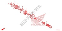 KICKSTARTER AXLE для Honda WING GO 100 Front disk 2014