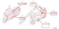 CAUTION LABEL (1) для Honda FORZA 250 Z SPECIAL EDITION 2012