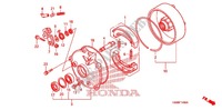 REAR BRAKE DRUM для Honda TRX 250 FOURTRAX RECON Standard 2006