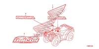 STICKERS для Honda FOURTRAX 680 RINCON GPS 2010