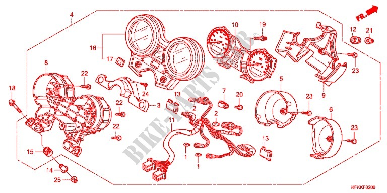 METER (VTR250/L) для Honda VTR 250 2014