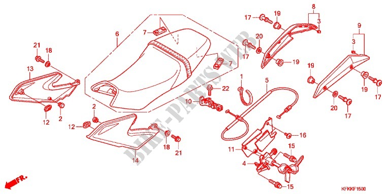 SEAT   COWL для Honda VTR 250 2014