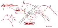 EMBLEM/STRIPE  для Honda VTX 1800 R Black crankcase, Chromed forks cover, Radiato cover black 2005