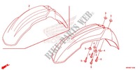 FRONT FENDER для Honda XR 125, Electric start  -1LA- 2012