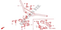 HANDLEBAR   TRIPLE CLAMP   STEERING STEM (XR250Y/XR2503Y/3) для Honda XR 250 BAJA 2002