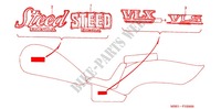 STICKERS для Honda STEED 400 VLS With speed warning light 1998
