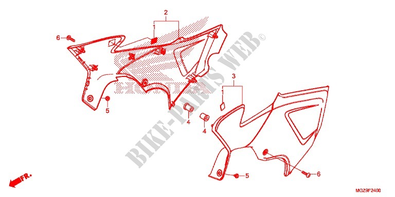 SIDE COVERS для Honda CB 500 X ABS 2013