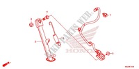 MAIN STAND   BRAKE PEDAL для Honda CB 500 X 2013