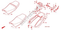 SEAT   REAR COWL (CB750F2N/T/1 CB750F4/5) для Honda CB 750 RED 2000