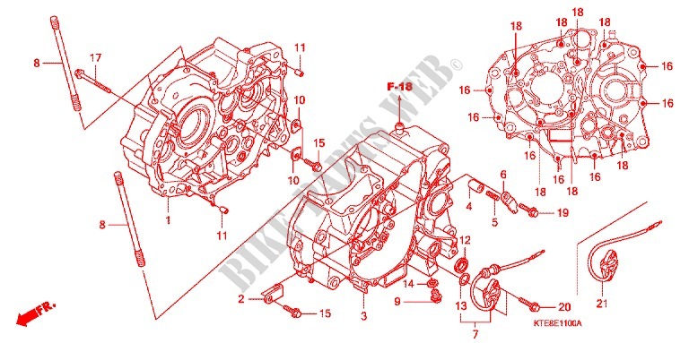 CRANKCASE   OIL PUMP для Honda CBF 125 M STUNNER Front brake disk 2015