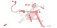 MAIN STAND   BRAKE PEDAL для Honda CBR 1000 RR ABS RED 2009