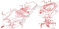 SINGLE SEAT (2) для Honda CBR 1000 RR ABS RED 2009