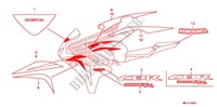STICKERS (1) для Honda CBR 1000 RR ABS RED 2009