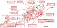 CAUTION LABEL (1) для Honda CBR 600 RR ABS 2009