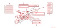 CAUTION LABEL (1) для Honda CRF 250 R 2010