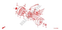 LEFT CRANKCASE COVER   ALTERNATOR (2) для Honda CRF 50 2012