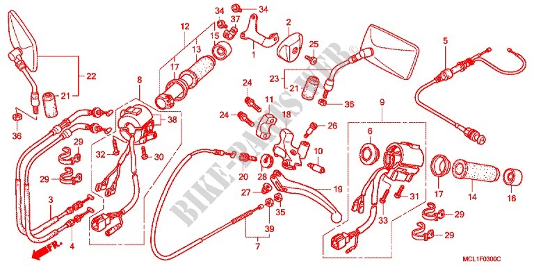 LEVER   SWITCH   CABLE (DCY DC6) для Honda SHADOW 400 SLASHER 2002