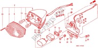 TAILLIGHT (2) для Honda STEED 600 VLX Taylor bar handle with speed warning light 1993