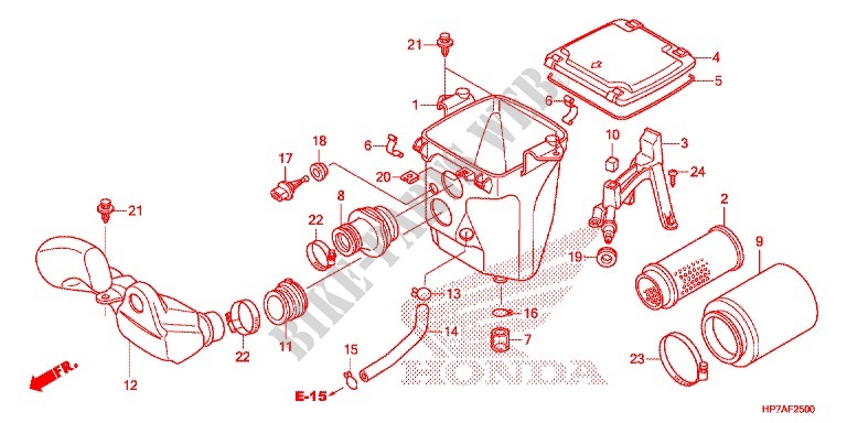 FRONT COVER   AIR CLEANER для Honda FOURTRAX 420 RANCHER 4X4 AT PS CAMO 2012