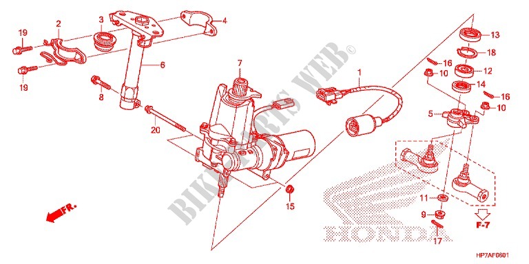 STEERING SHAFT (TRX420FPA) для Honda FOURTRAX 420 RANCHER 4X4 AT PS 2012