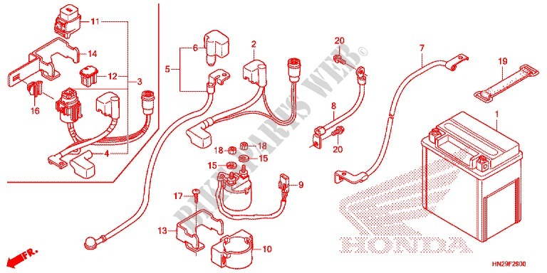 TOOLS   BATTERY BOX для Honda FOURTRAX 500 FOREMAN RUBICON Power Steering, CAMO 2013